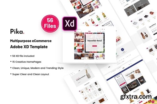 Pika - A Premium Multi Concept eCommerce Adobe XD