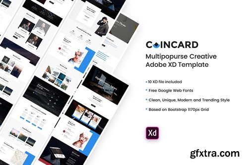 CoinCard - Creative Multipurpose Adobe XD Template