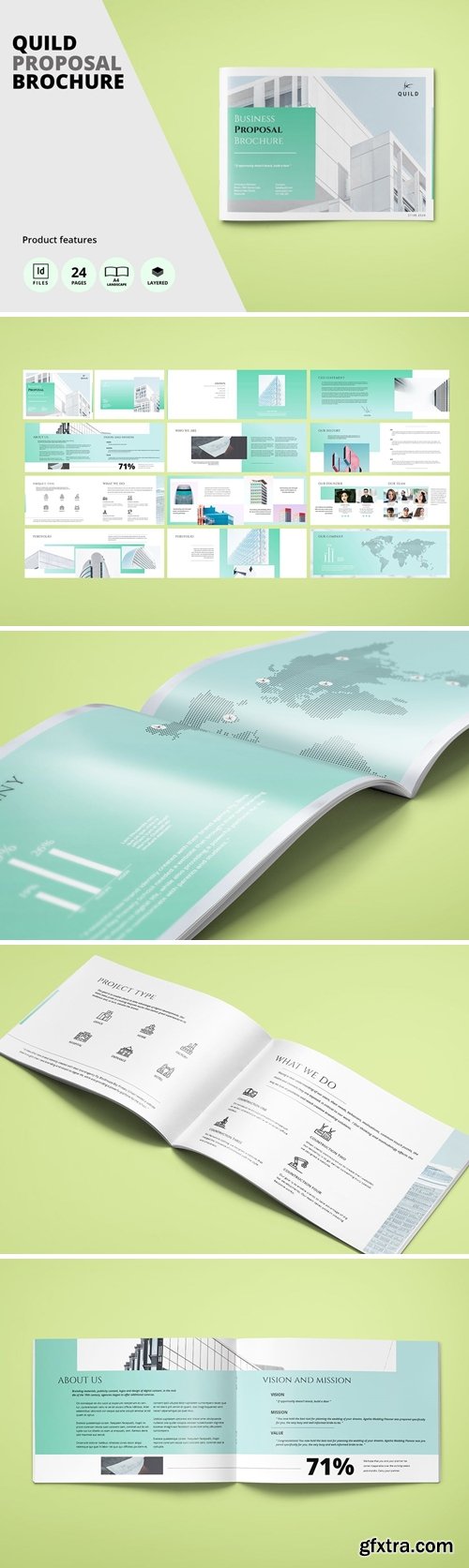 Architecture A4 Landscape Proposal Brochure