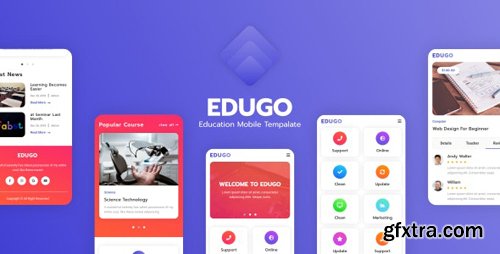 ThemeForest - Edugo v1.0 - Education Mobile Template (Update: 18 February 20) - 23056700