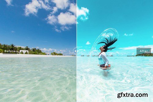 Aquamarine Mobile & Desktop Lightroom Presets