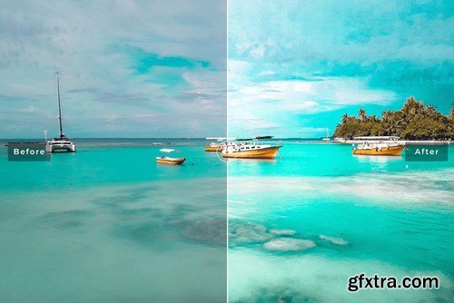 Aquamarine Mobile & Desktop Lightroom Presets