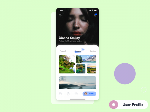 User Profile design concept for Mobile app - user-profile-design-concept-for-mobile-app