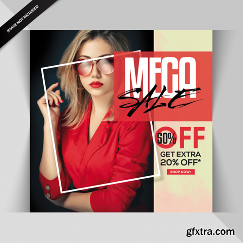 Creative fashion exclusive sale banner or post Premium Psd