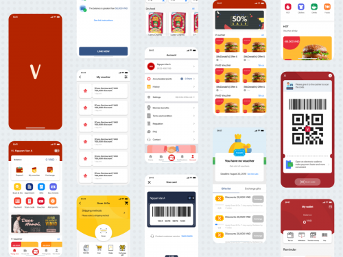 V App - A professional design for voucher and membership app - v-app-a-professional-design-for-voucher-and-membership-app