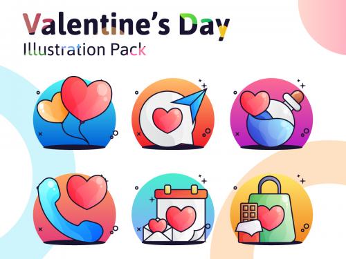 Valentine's Day Illustration Pack - valentine-s-day-illustration-pack