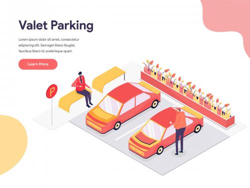 Valet Parking Illustration Concept - valet-parking-illustration-concept