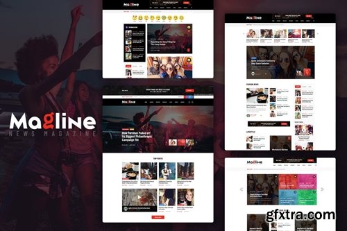 Magline - Blog & News Magazine PSD Template