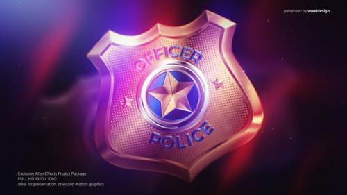 Videohive - Police Badge Opener