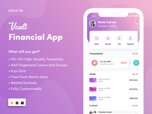 Vault- Financial App UI kit - vault-financial-app-ui-kit