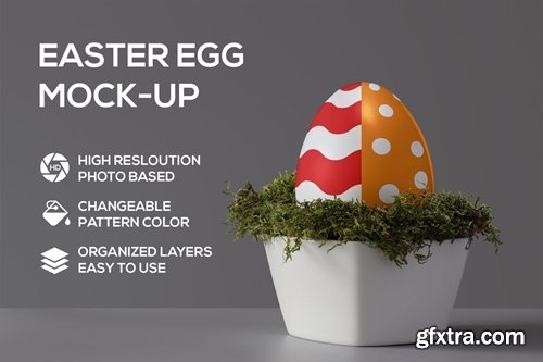 Easter egg mockup