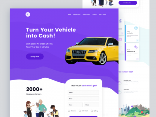 Vehicle Loan Landing page - vehicle-loan-landing-page