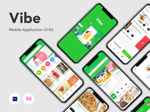 Vibe - Mobile Application UI Kit - vibe-mobile-application-ui-kit