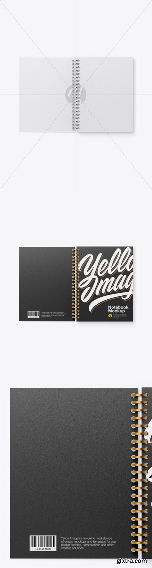 Opened Paper Notebook Mockup 55338