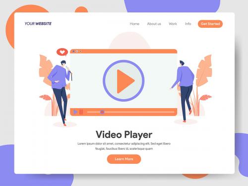 Video Player Illustration - video-player-illustration