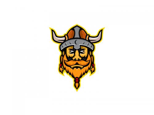 Viking Warrior or Norse Raider Head Mascot - viking-warrior-or-norse-raider-head-mascot