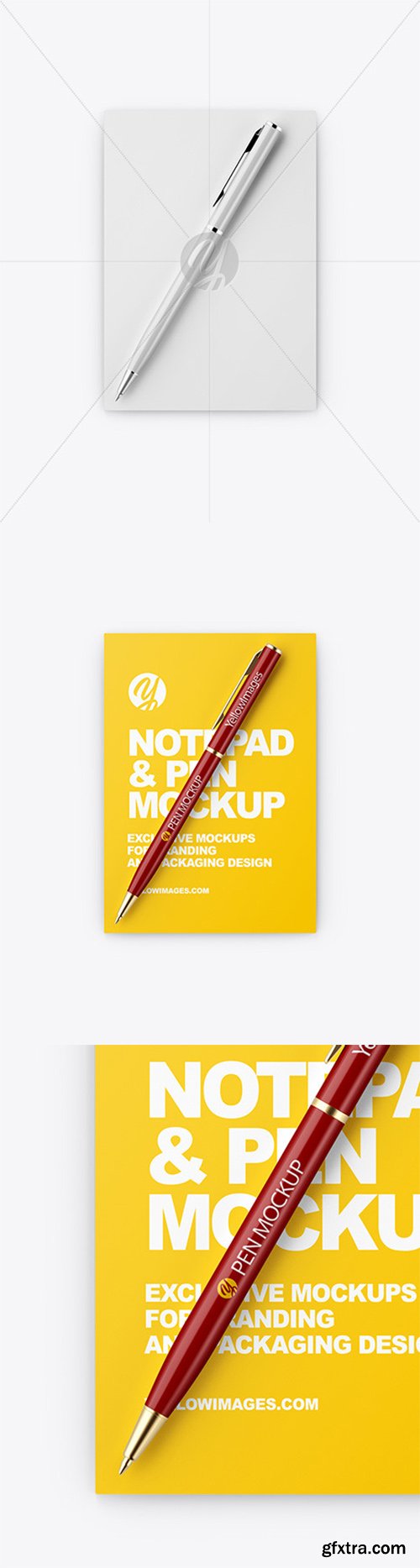 A6 Notepad & Pen Mockup 55363