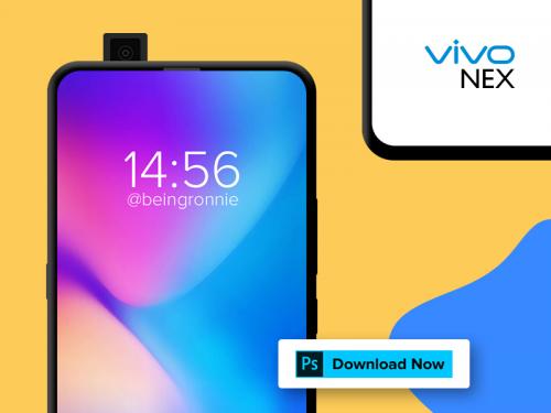 Vivo Nex - vivo-nex-mockup-free-psd