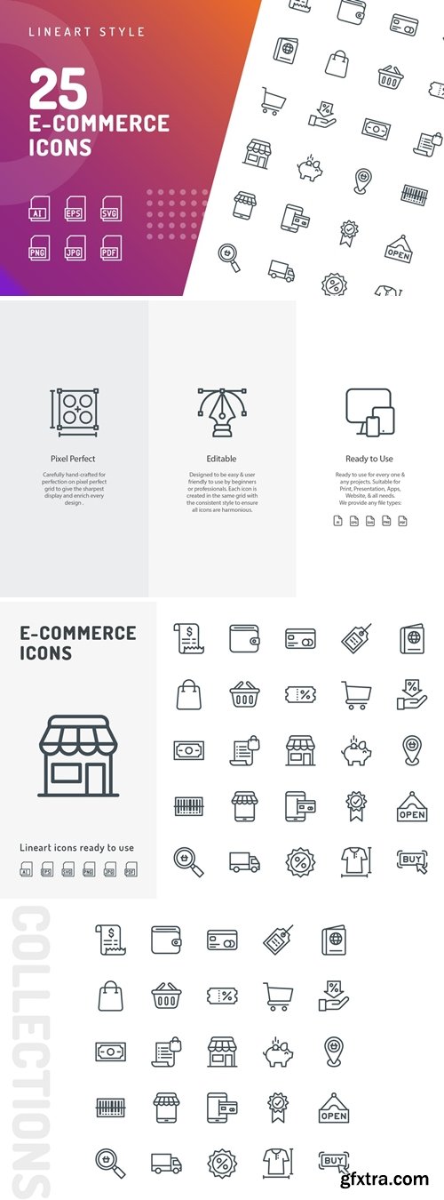 E-Commerce Line Icons