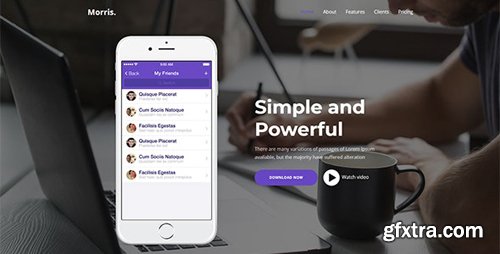 ThemeForest - Morris v1.0 - App & Product Landing Page - 25787189