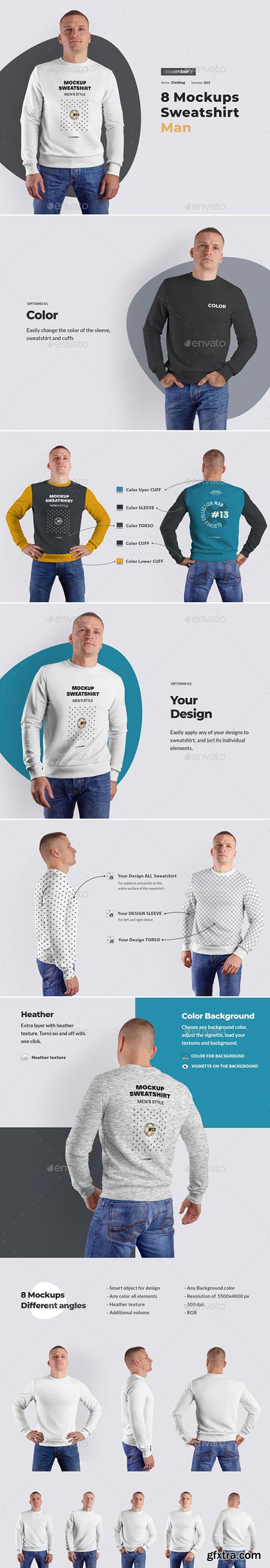 GraphicRiver - 8 Mockups Mens Sweatshirt 25738358