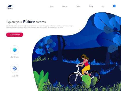 VR Landing page - vr-illustration-landing-page