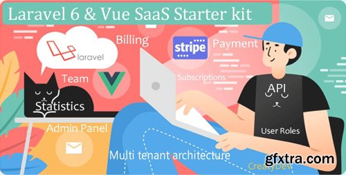 CodeCanyon - SaaSWeb v2.3 - Laravel 6 & vue SaaS Starter kit - 24302103