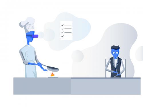 VR Tech support Restaurant Stove Illustration - vr-tech-support-restaurant-stove-illustration