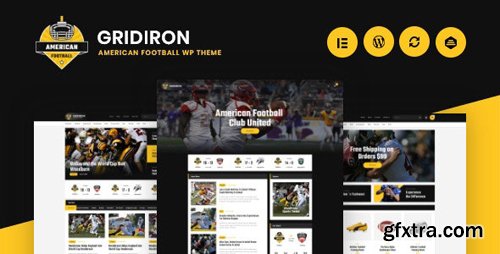 ThemeForest - Gridiron v1.0.2 - American Football & NFL Superbowl Team WordPress Theme - 24840047