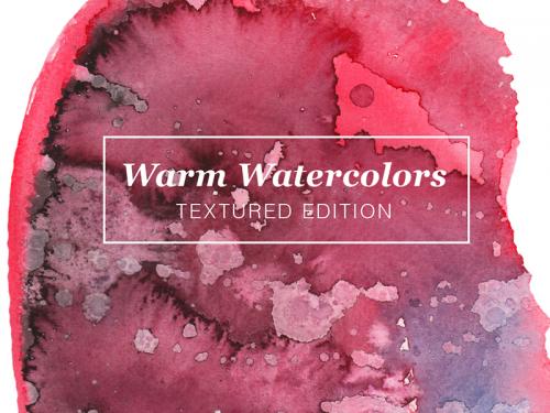 Warm Textured Watercolors - warm-textured-watercolors