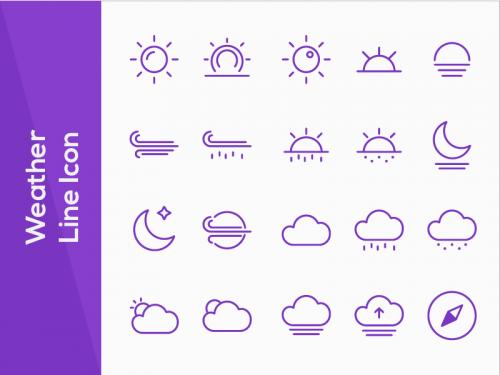 Weather Line Icon - weather-line-icon