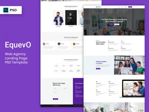 Web Agency Landing Page PSD Template - web-agency-landing-page-psd-template