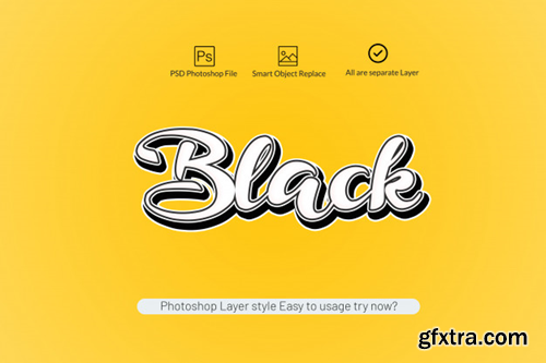 3d yellow lettering layer Premium Psd