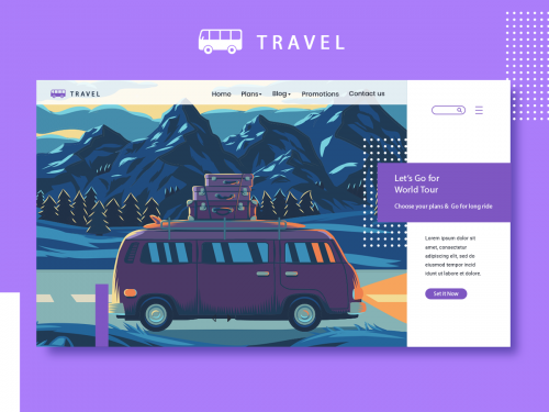 Web landing page -Travel Concept - web-landing-page-travel-concept