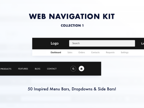 Web navigation UI kit - web-navigation-ui-kit