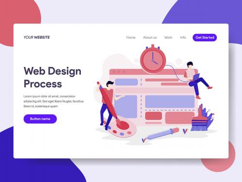 Website Design Process Illustration - website-design-process-illustration