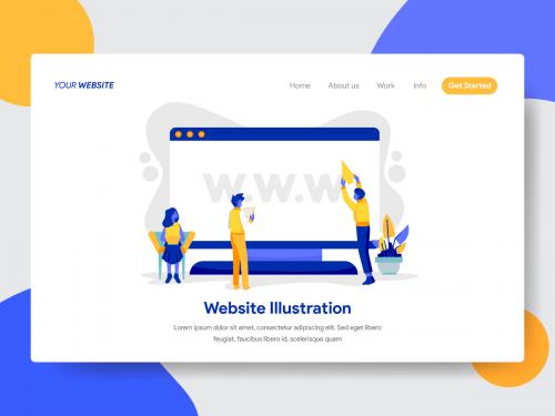 Website on Desktop Illustration - website-on-desktop-illustration