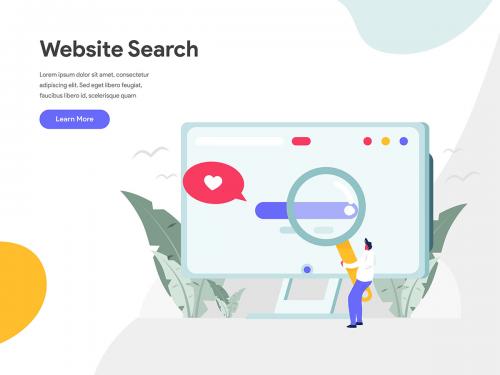 Website Search Illustration Concept - website-search-illustration-concept