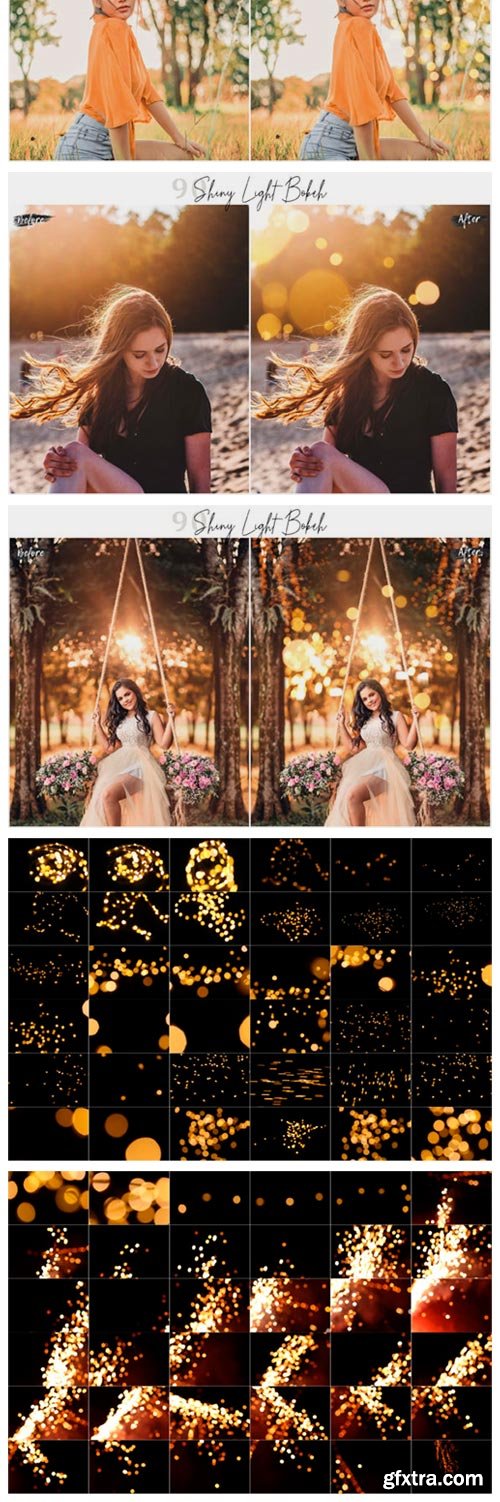 90 Shiny Light Bokeh Overlays 2975475