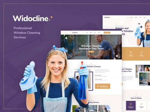 Widocline - Window Cleaning Services PSD Template - widocline-window-cleaning-services-psd-template