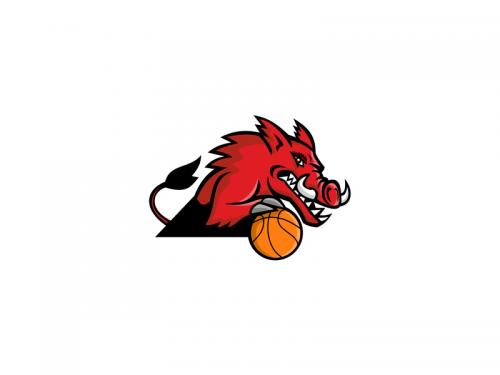 Wild Boar Basketball Mascot - wild-boar-basketball-mascot