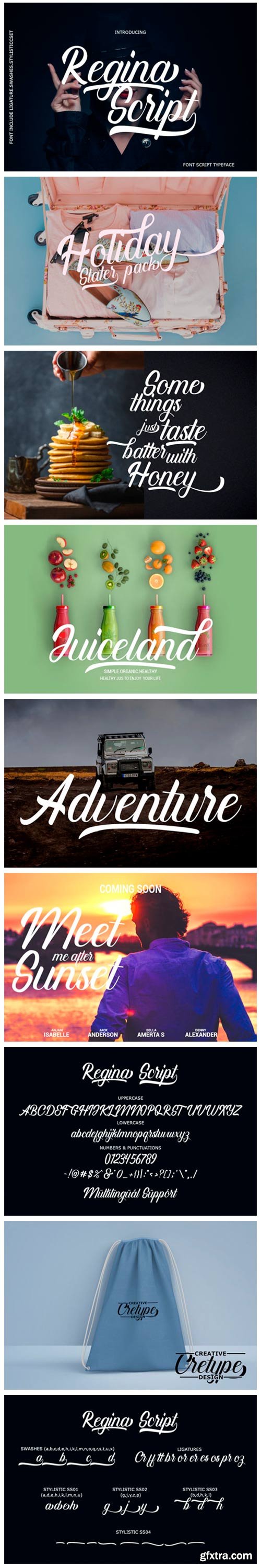 Regina Script Font