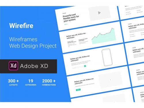 Wireframe Web Design Project 300++ XD Version - wireframe-web-design-project-300-xd-version