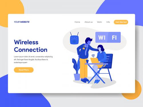 Wireless Connection and Wifi Vector Illustration - wireless-connection-and-wifi-vector-illustration