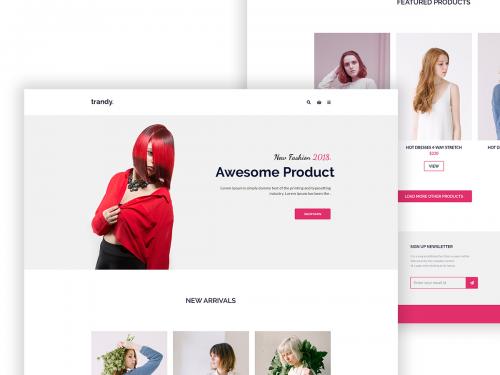 Woman E-commerce Shop - woman-shop-website-design-concept