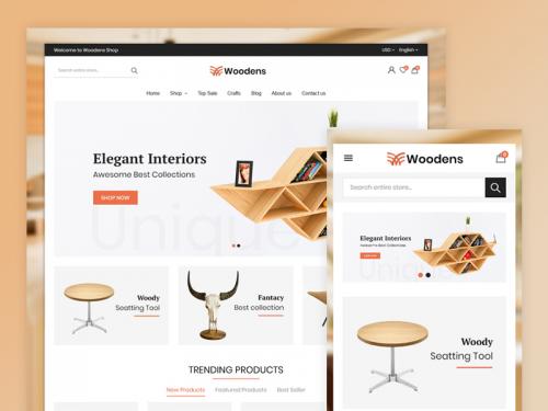 Woodens Furniture Store Template - woodens-furniture-store-template