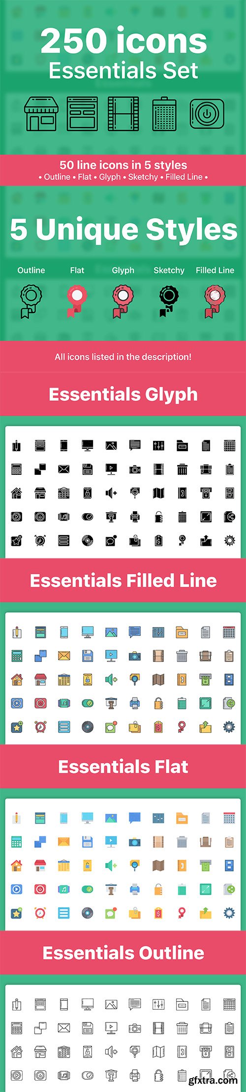 250 Essentials Icons!