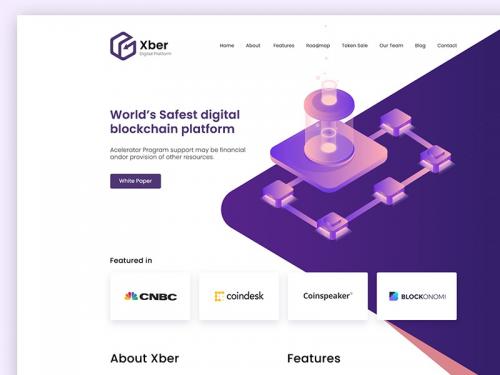 Xber ICO Landing PSD Template - xber-ico-landing-psd-template