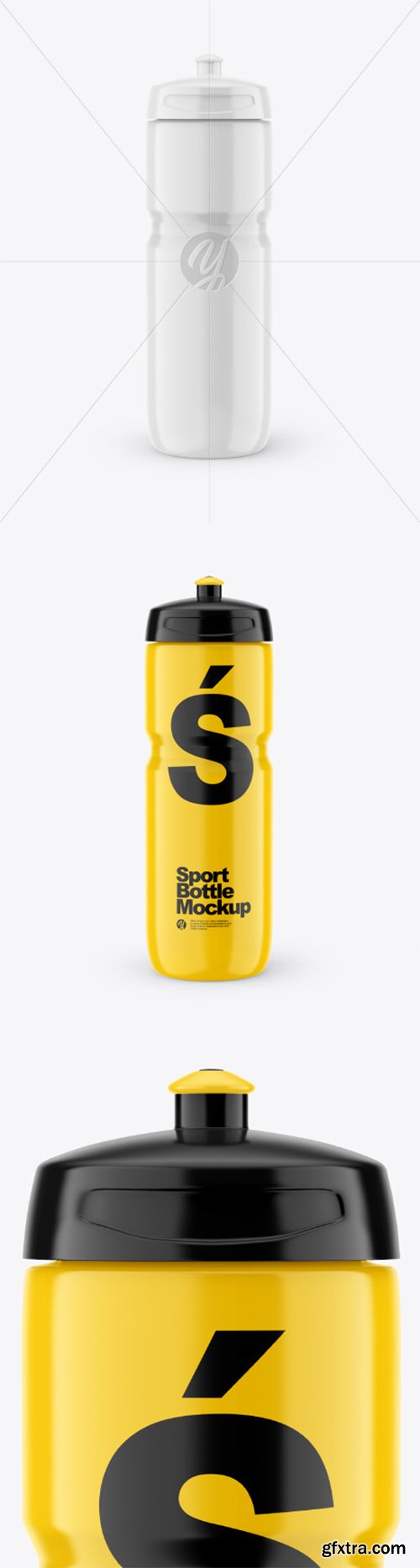 Glossy Sport Bottle Mockup 55409