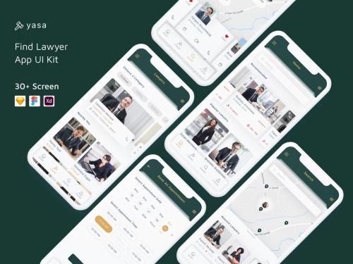 Yasa - Find Lawyer App UI Kit - yasa-find-lawyer-app-ui-kit